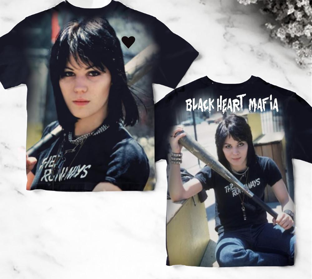 Joan Jett Black Heart Unisex All Over Print Gift T-Shirt AN050 Unisex T-Shirt XL