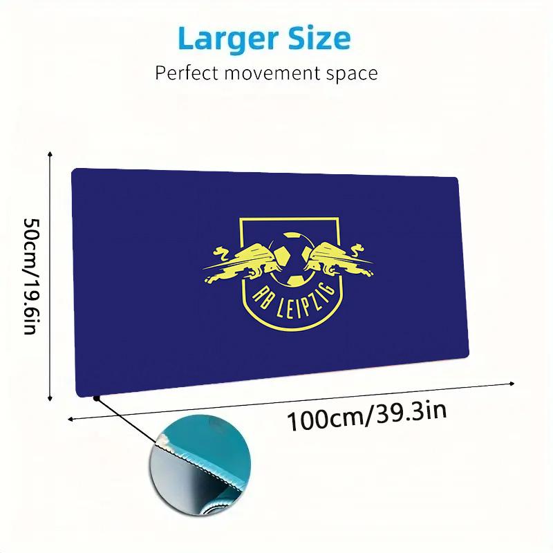 RasenBallsport Leipzig Print  Cushion Non-slip Laptop Tablet Big Mousepad XXL Mat Mini PC Playmat With Lock edge