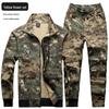 Men's Camouflage Workwear Set: Multi-Pocket, Wear-Resistant, Anti-Scald, Stretchy for Electric Welders, Spring/Autumn Style