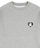 GRAVER [Unisex] Bear Heart Embroidered Sweatshirt_Gray