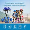 7Pcs Kids Bike Helmet Set Skateboard Knee Pads Elbow Pads Wrist Guards Adjustable Protective Gear Set for Outdoor