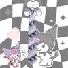 Trendy Arrowhead Type Tie With Kuromi And Sanrio Stripes