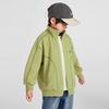 Boys' Casual Waffle Knit Stand Collar Jacket