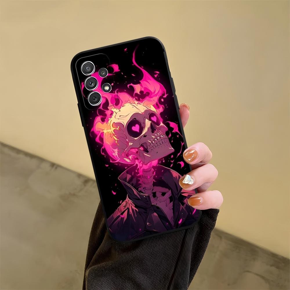 Skull Personality Cool Phone Case For Samsung S24 S25 S20 S26 S21 S22 S23 Ultra Fe Plus A05 A06 A16 A26 A36 A56 Cover