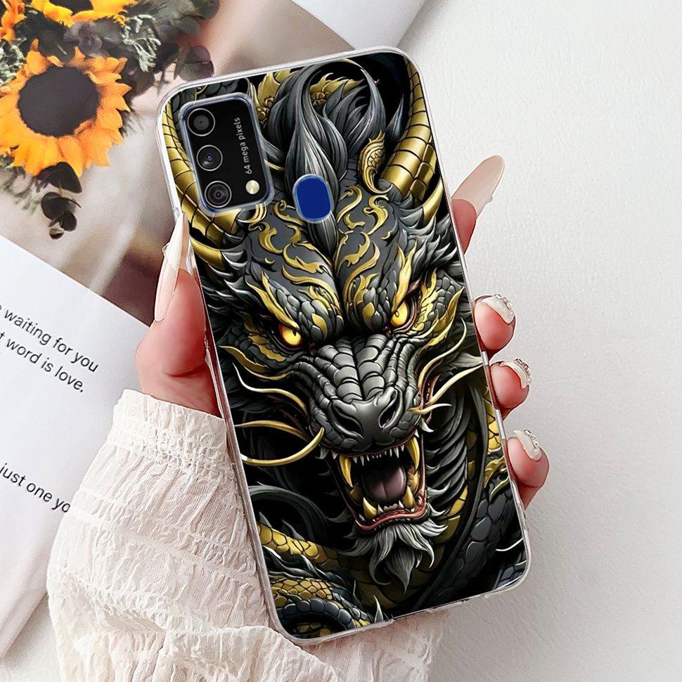 Cute Cat Caroon Cover For Samsung Galaxy A21s Case Soft Silicone Fundas Phone Cases For Samsung A 21s  A21s SM-A217F Full Bumper