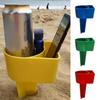 1Pc Vibrant Beach Cup Holder, Attractive Beach Coaster - A Stylish Drink And Smartphone Stand - Designed To Be Stackable, With Compartments For
