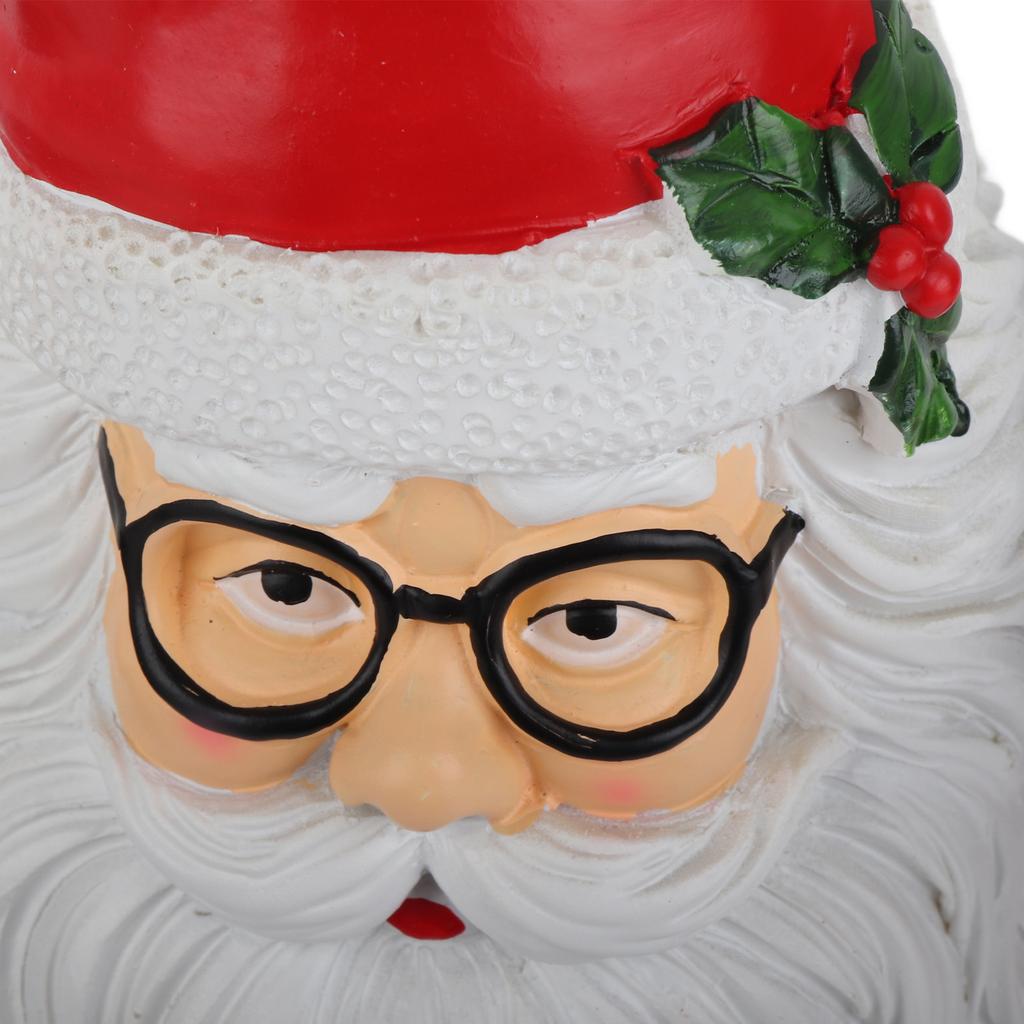 Xmas Treats Holder Santa Holding Tray Fruit Bowl Rack Resin Home Party Food Snack Storage Rack