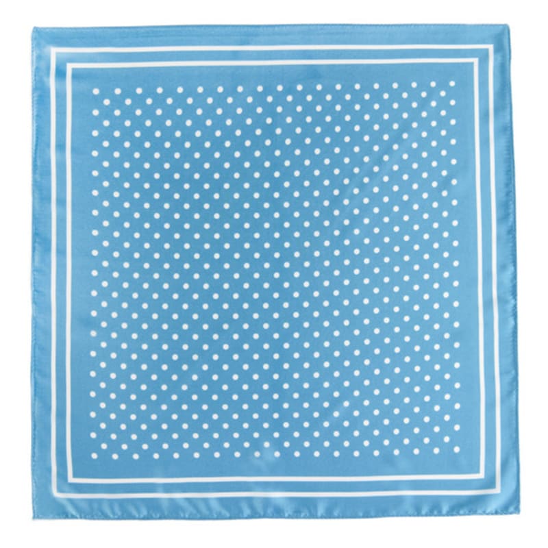 DOYOUKNOWMC ALL SEASON Mini Dot Print Blue Petite Scarf
