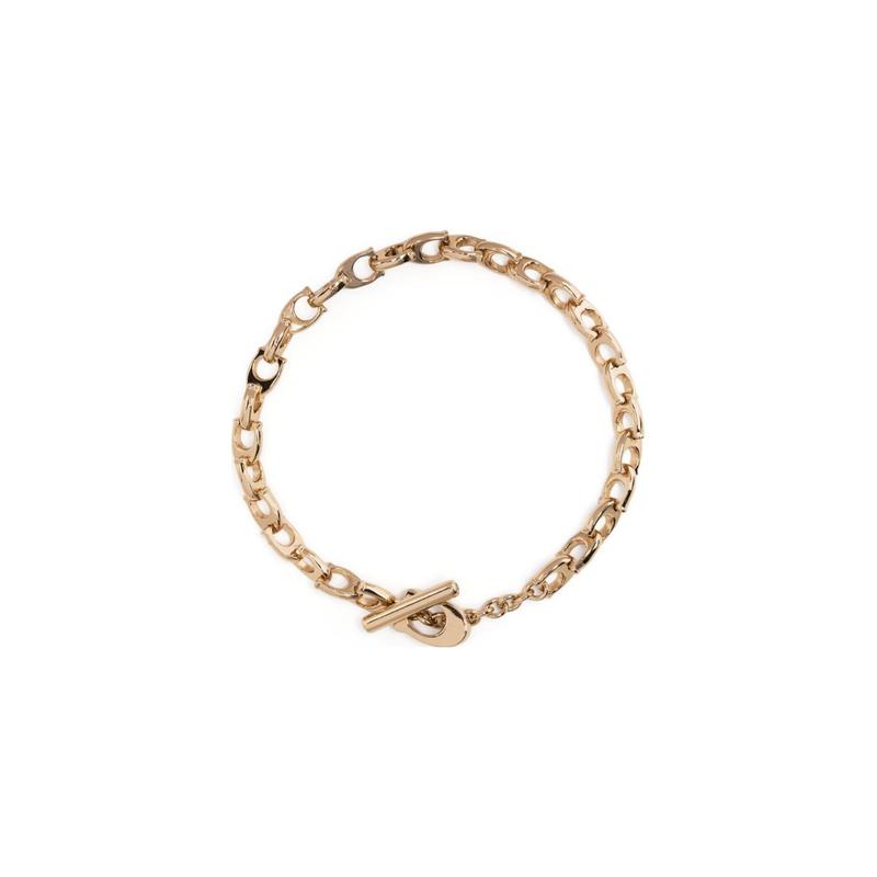 COACH Logo letter engraved gold plated bracelet women s gold