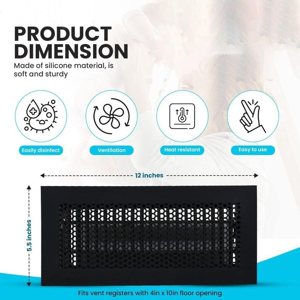 Przenośne Silikonowe Pokrywy Kratek Podłogowych -odporne Elastyczne Pokrywy Kratek Podłogowych Ochrona Przed Owadami Pokrywy Kratek Sufitowych