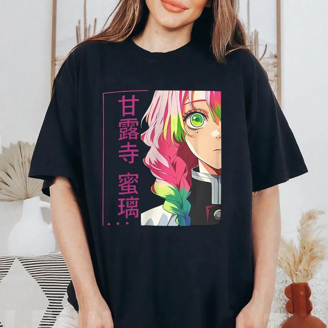 

Anime Lover Demon Slayer Mitsuri Kanroji Love Pillar Unisex Tee Anime Shirt Gift Idea for Fans S