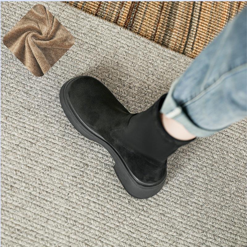 Retro Versatile Size Girls - Martin Boots Short Boots Women's Suede Boots Women's Skinny Boots