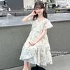 Girls' dress 2026 summer new children's summer dress, mid size princess dress, stylish children's clothing trend
