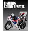 Diecast 1/9 Honda CBR1000RR-R Simulationslegierungs-Motorradmodell Schwerlastlokomotive Kinderspielzeug Geschenk Ornamente Sammlung