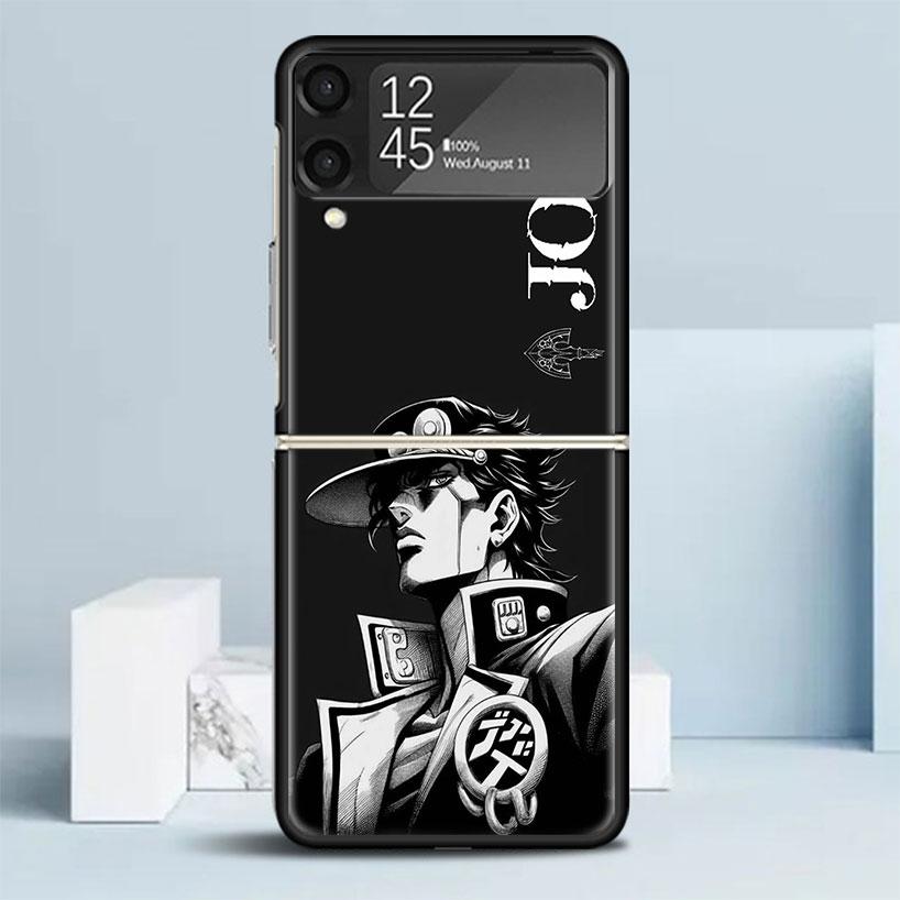

JoJo s Bizarre Adventure Kujo Jotaro Phone Case For Samsung Galaxy Z Flip7 Flip6 5G Flip5 Flip4 Flip3 ZFlip 7 6 3 4 5 Shockproof Samsung Z Flip 5
