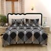 [Polyester Quilt Set] 3 st Polyester Tryckt Blommig Mjuk Hudvänlig Quiltöverdrag Tredelad Set Julklapp