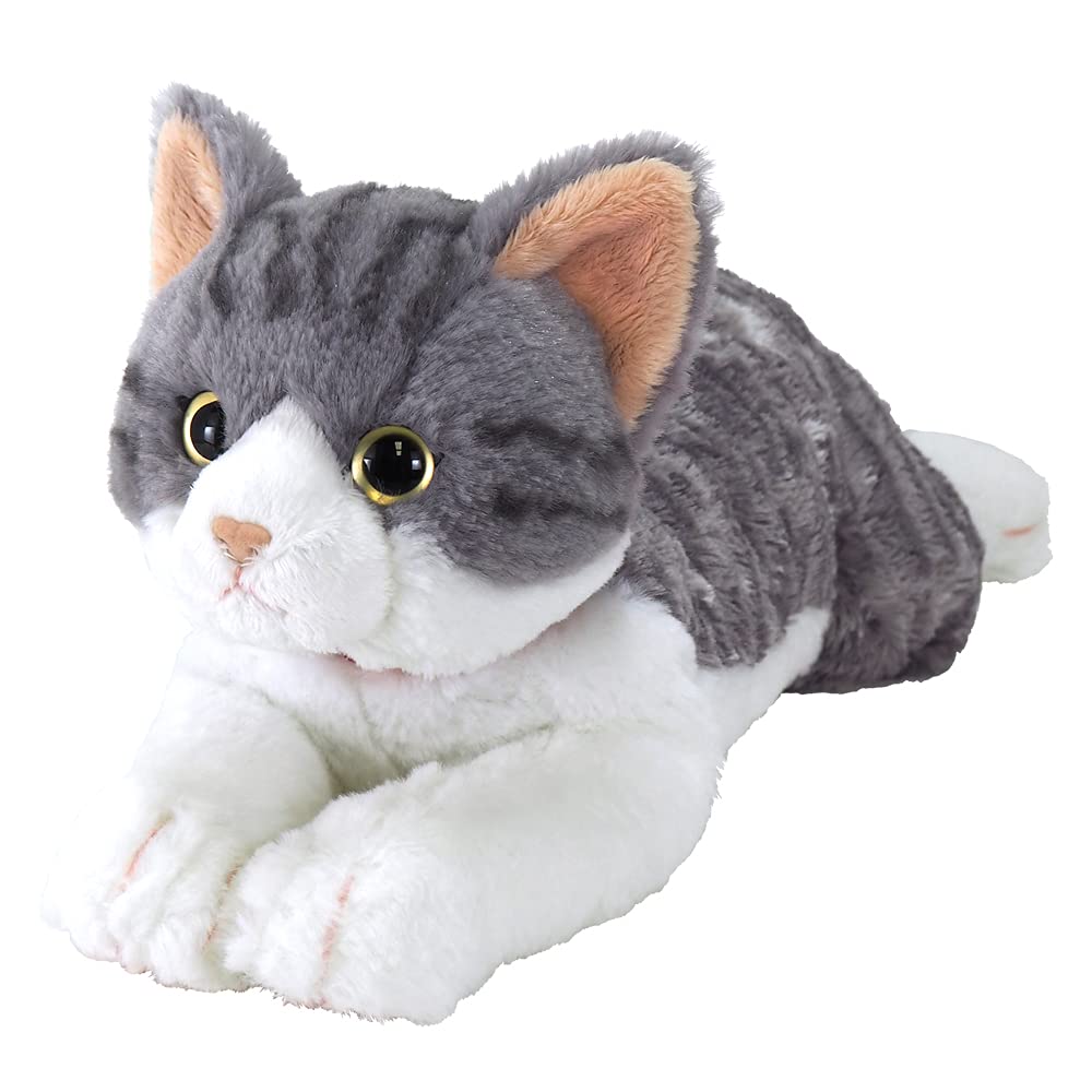 Sun Lemon Knee Cat Sabashiro Medium 18 x 47 x 16cm Stuffed Animal P-7792