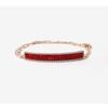 Enithro Armband för Kvinnor Röd Kristall