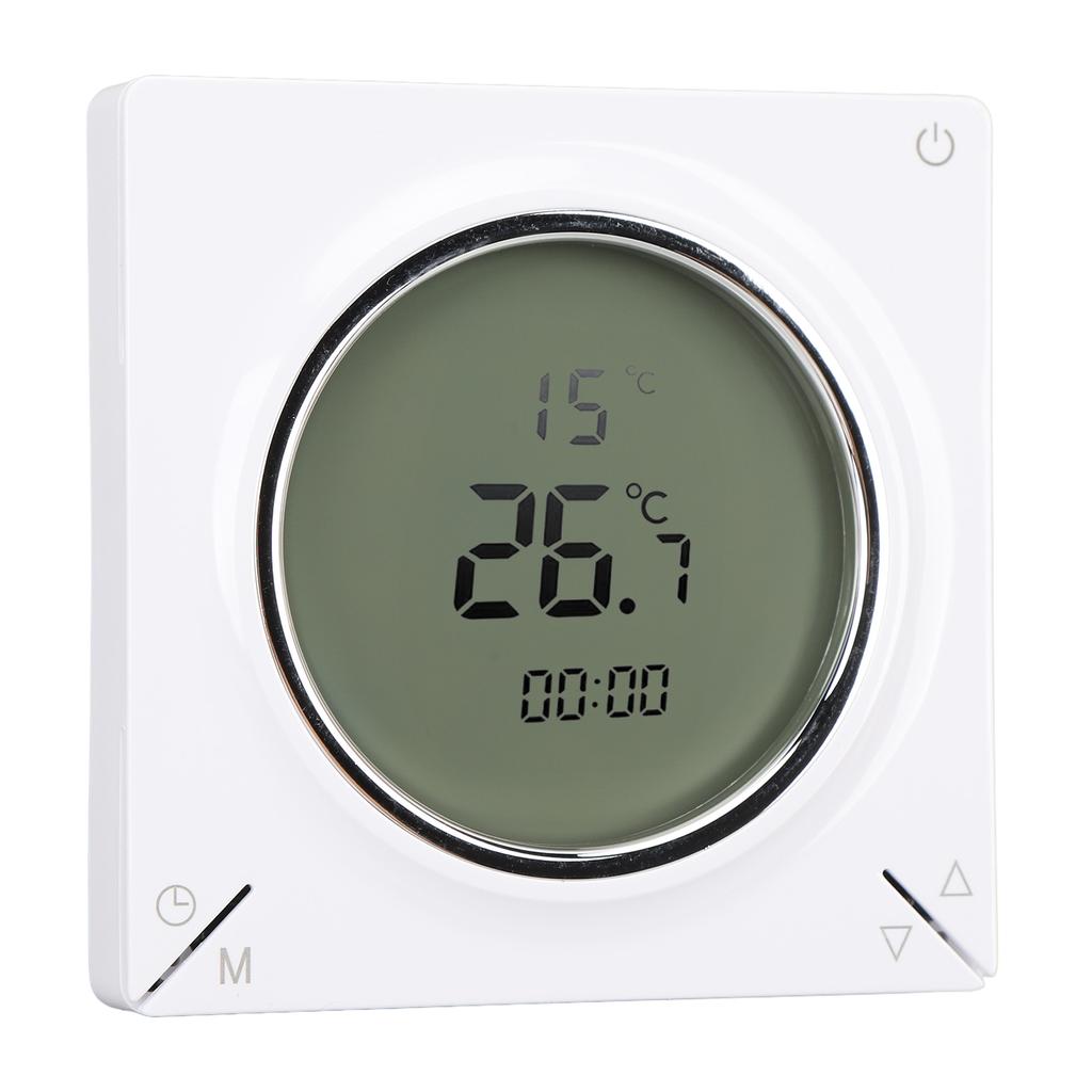 Smart Digital Thermostat with LCD Screen 16A Electric Heating Thermostat with Memory Function Room