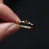 Exclusieve wens: S925 Sterling Zilver, 14K Goud Verguld, Platina-Geïnfuseerd, Dunne Diamant Japanse Stijl Damesring