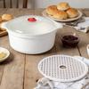 Magnetron Speciale Doos Verwarmde Soeppan Rijst Gestoomd Hete Gestoomde Broodjes Met Deksel Stoompan Voedselkwaliteit Keuken Gadgets Gereedschap