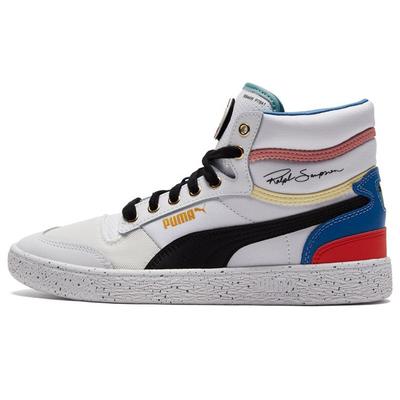 Ralph Sampson Mid Go For Unisex Weiße Mehrfarbige Sneaker 387874-01