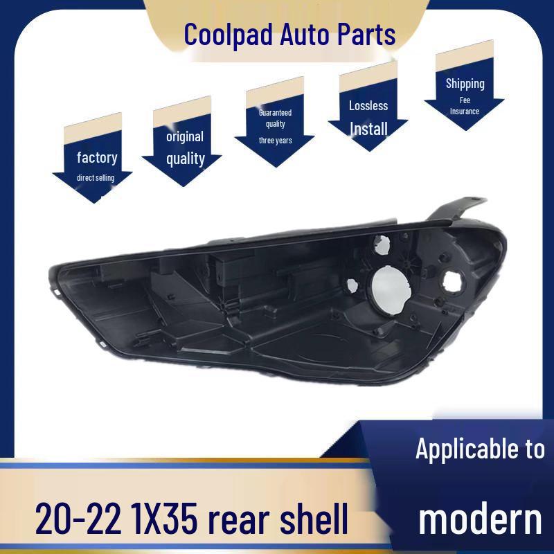 

Hyundai IX35 Headlight Base Cover 2020-2022, Black Plastic Premium, Passenger s Side (Right)