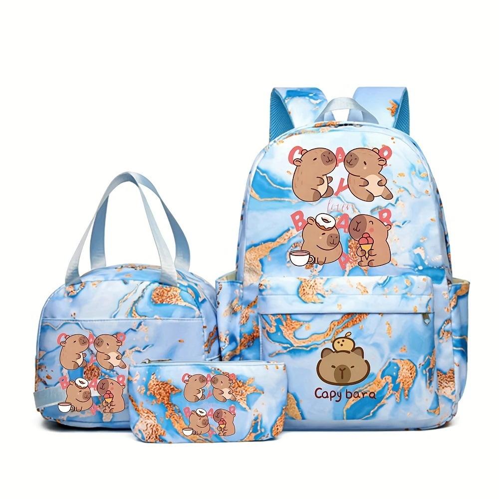 Student Schoolbag Cartoon Cute Large Capacity Backpack Lightweight Waterproof Middle School Student Backpack