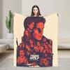 Retro Teen Wolf Deckenbezug Korallenfleece Plüsch Leichte Überwurfdecken für Auto Sofa Couch Tagesdecke