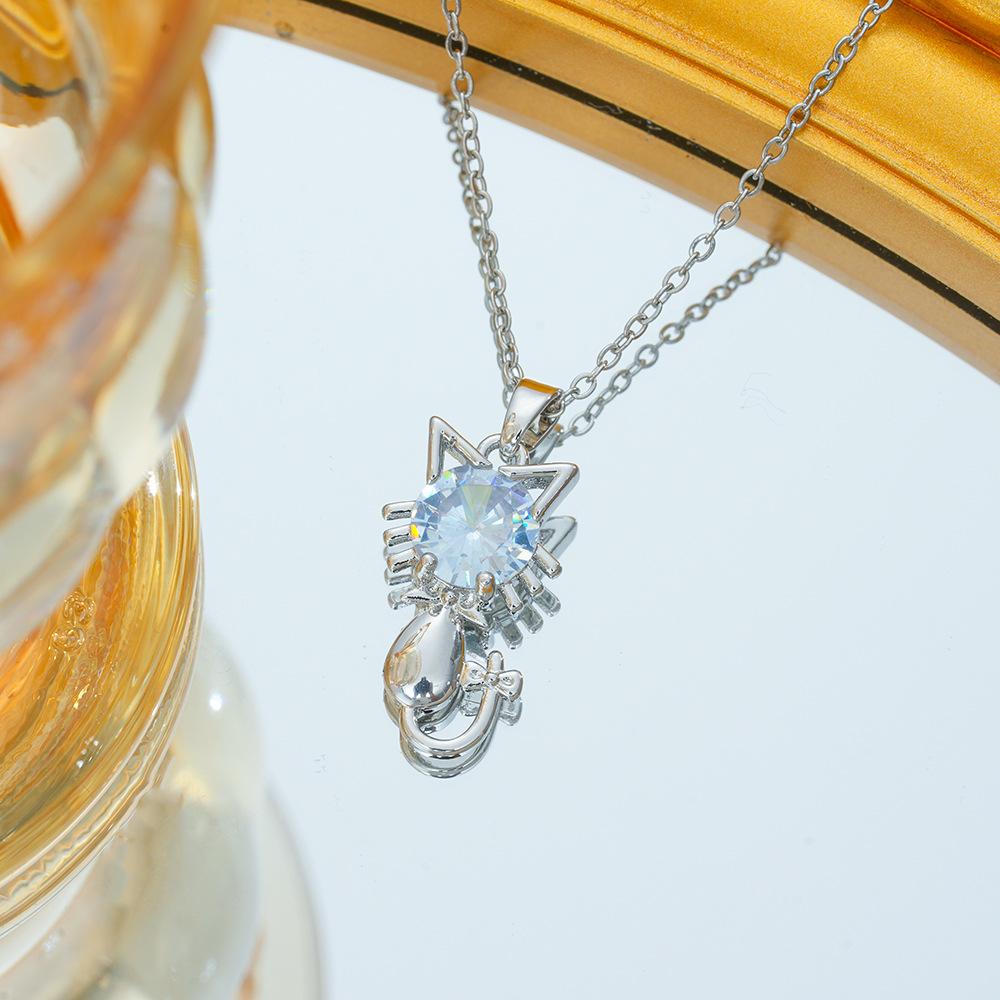 

Ожерелье для женщин с микро-инкрустацией цирконием, темперамент, высококачественная цепочка на ключицу