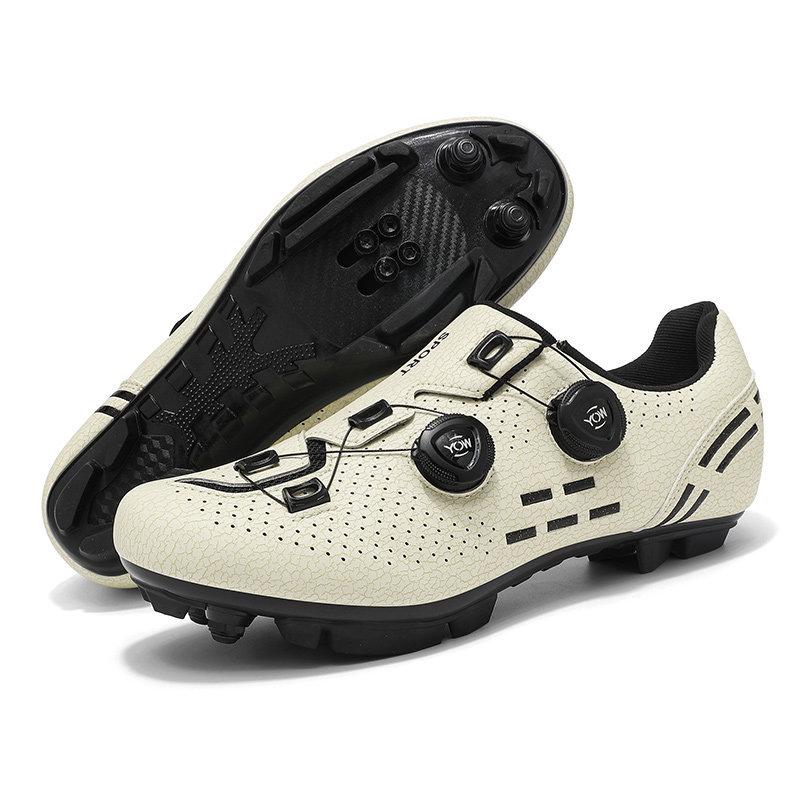 Professional Hard Sole Cycling Shoes for Men and Women - Non-Locking & Flat Pedal Options