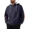 Casual Long Sleeve Hooded Pullover Solid Thick Men S Sweatshirt