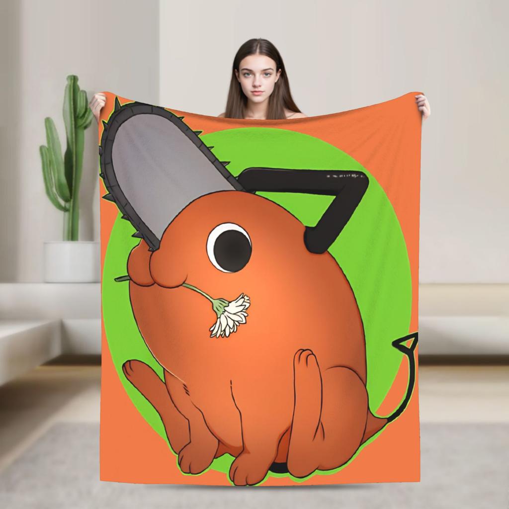 Chainsaw Man Reze Anime Blanket Quality Super Warm Throw Blanket Winter Travel Home Decor Fashion Bedspread