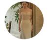 French Hepburn Style Wedding Dress   New Bridal Mori Super Fairy Shoulder Welcome Dress Long Sleeve Fishtail Light Dress