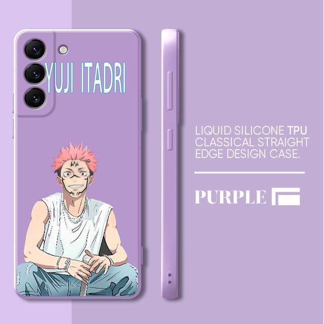 Custodia Jujutsu Kaisen Yuji Itadori Per Samsung Galaxy S10 S21 5g S10e S23 Ultra S20 Fe S8 S9 Plus S22 Quadrata Liquida Morbida