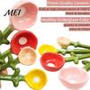 Bloempot Maatlepels Set 4 Stuks Lepels Set, Keramische Nestelbare Bekers met Standaard, Dagelijks Gebruik Schattig Keuken Bakgereedschap voor Koffie Thee, Cadeau