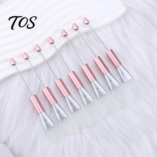 Beauty Tool for Beads 7Pcs DIY Bead Face Mask Brush, Silicone Soft Spatula Applicator Flexible Brush Skincare, Facial Spreader Women, Makeup Beaded