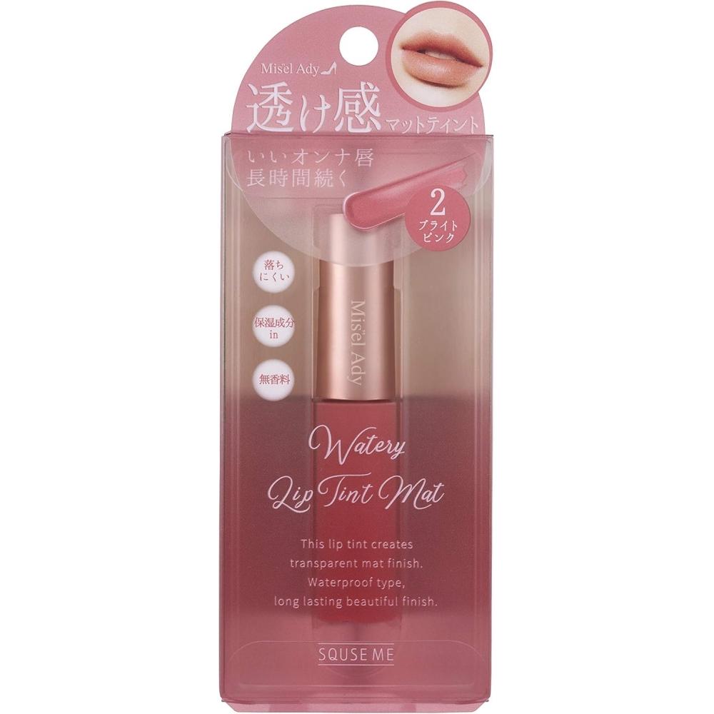 Mizelle Eddy Watery Lip Tint Matte 02 Bright Pink Lipstick 6ml 6ml 02 Bright Pink