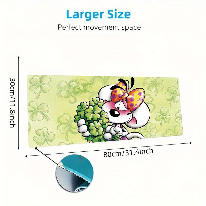 Diddl Large Size Mouse Pad Large Gaming Table Cushion Non-slip Laptop Tablet Big Mousepad XXL Mat Mini PC Playmat With Lock edge