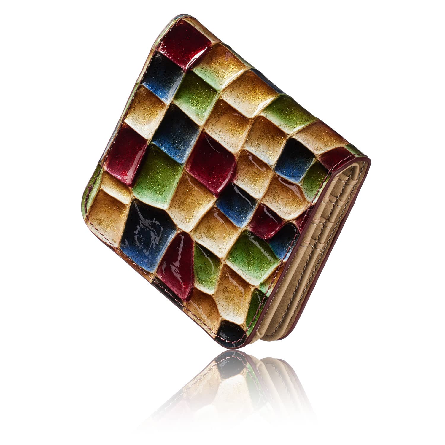

Italian Life cowhide leather le murrine bifold mini Elegant and easy to weighing just Features an bill pocket and makes a great Boxed [VOICE] women s