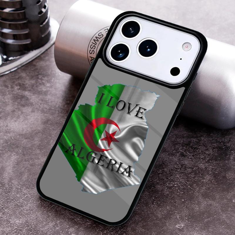 Algeria Flag Phone Case For iPhone 17 16 15 14 13 12 11 Pro Max Plus 17Air Soft Silicone Cover