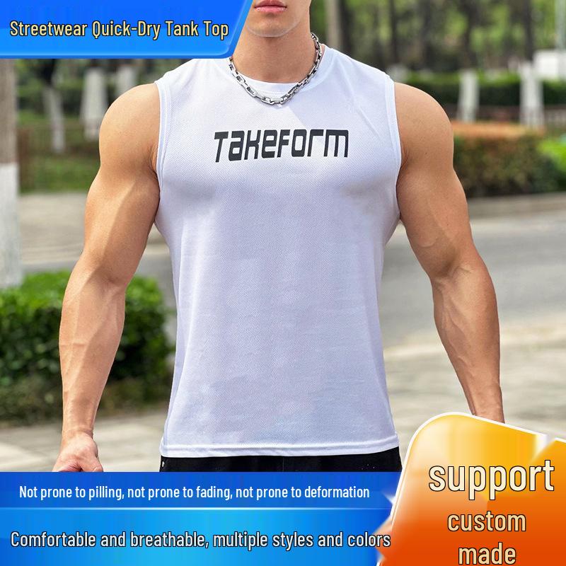 

Men s Quick-Dry Breathable Muscle Tank Top - Summer Fitness Trend 2XL