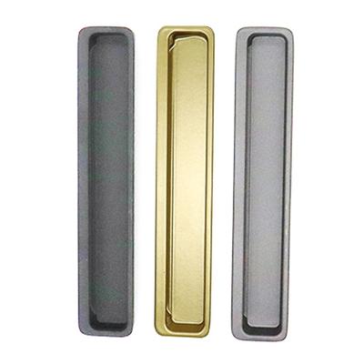 Aluminum Alloy Built-in Cabinet Door Handle Gold Black Grey Hidden Embedded Embedded Handle Built-in Design Multifunctional
