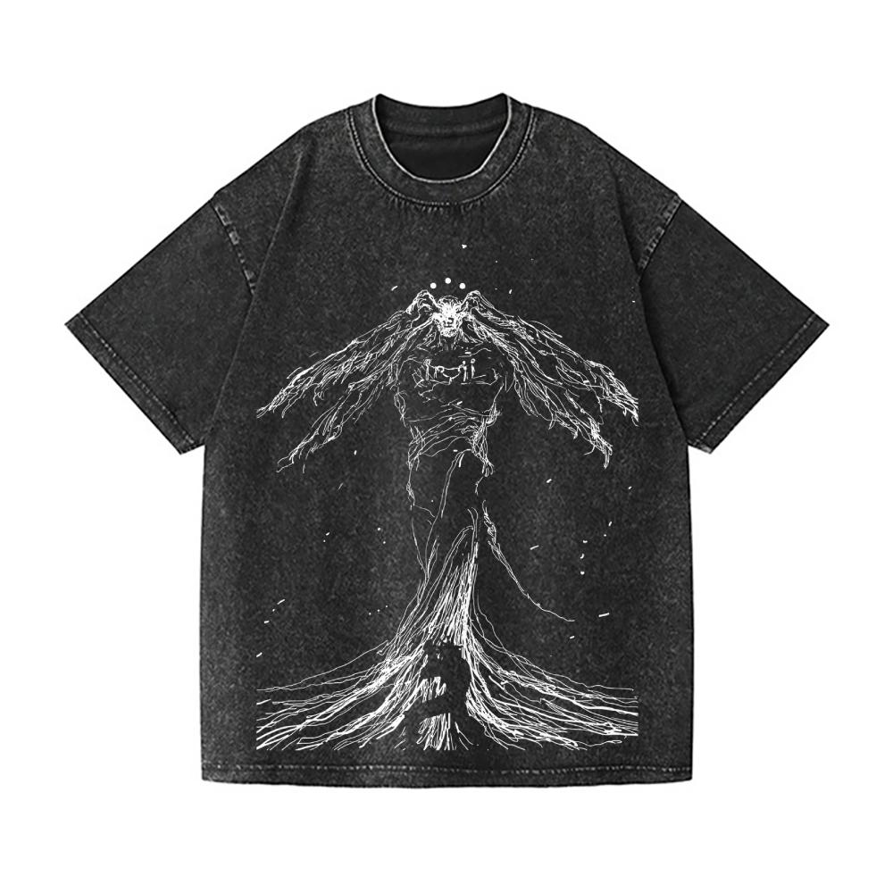 

Makora Jujutsu Kaisen Vintage Wash Japanese Design T-Shirt High-quality Streetwear Is Suitable for Both Men S
