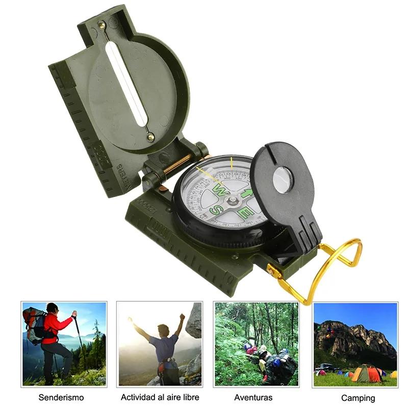Outdoor Use Lightweight Compass High Precision Water Resistant Luminous Multifunction Compas Orientation Geodetic Wild Exploration