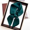 New Floral Print Silk Feeling 70Cm Square Scarf Women Foulard Neckerchief Lady Satin Head Hijab Female Decorate Neck Ties