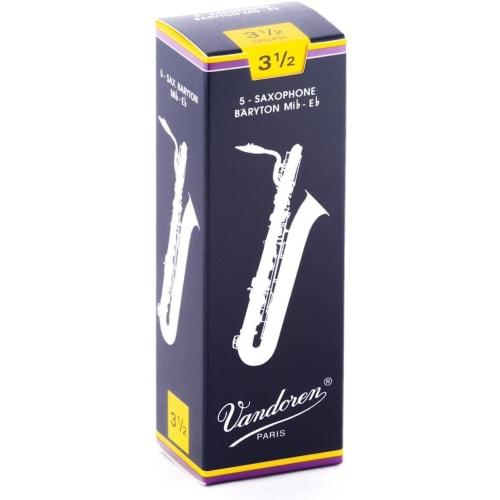 

Vandoren Baritone Saxophone Reed, Traditional (Blue Box), No. 3-1/2