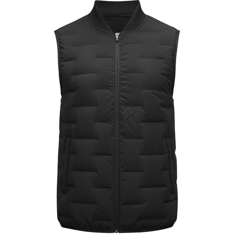 Skechers Lightweight Comfortable Slim Fit Down Vest Men vest Carbon-Black P424M014-0018 S