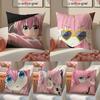 Retro Anime BOCCHI THE ROCK Kissenbezug Kissenhülle Kurzer Plüsch Verdeckter Reißverschluss Raum Sofa Kissenbezug