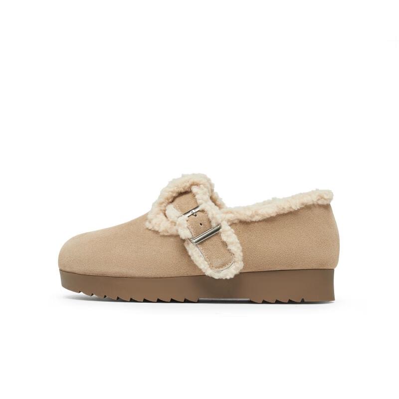 TEENMIX Women s Plush Lined Birkenstock-Style Loafers 36